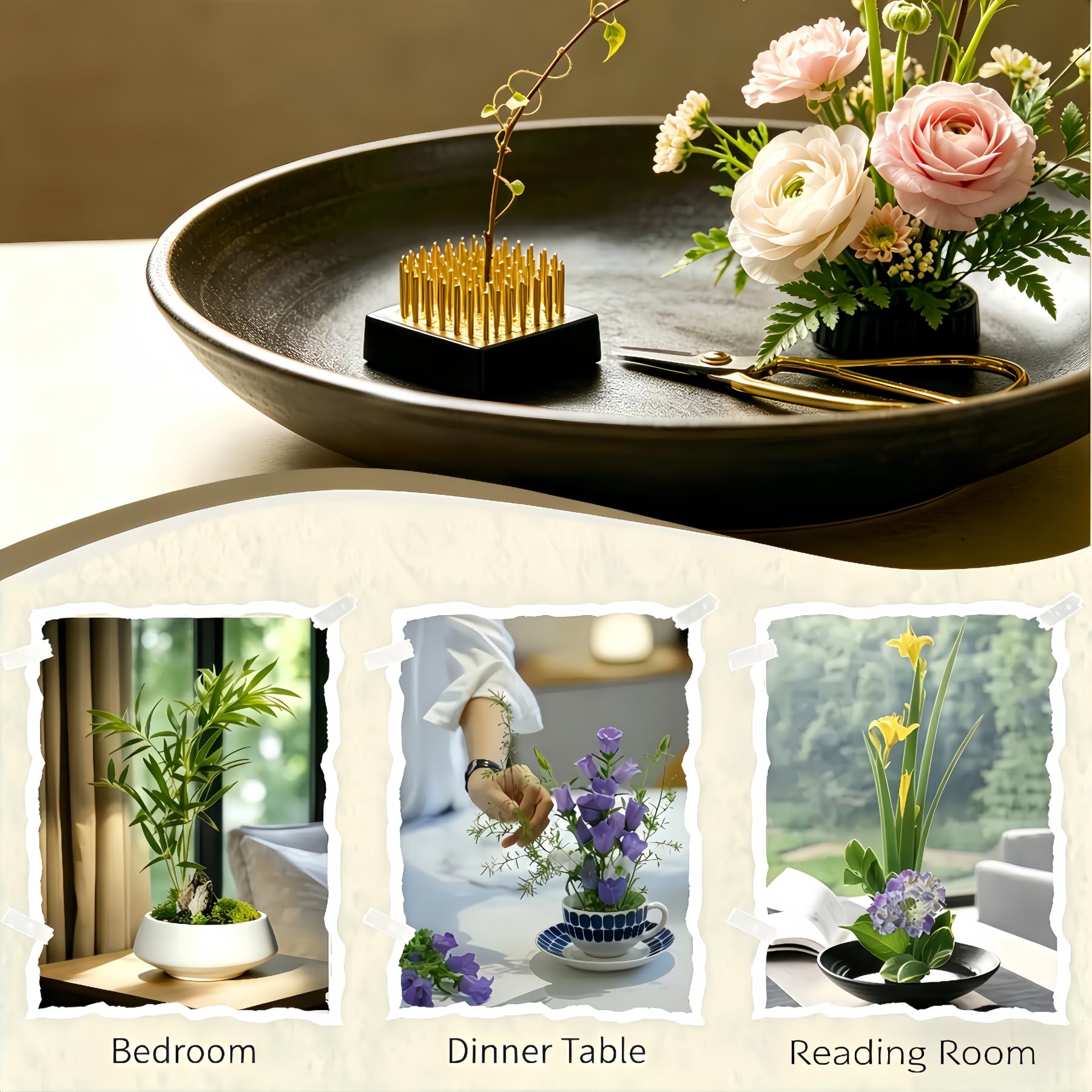 Amazon.com: 3/Set Flower Frog Japanese Ikebana Flower Arrangement